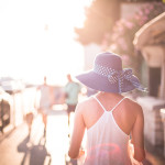Beautiful Girl with Hat in Sun